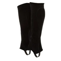 Adults Suede Half Chaps Black -Horse Riding Equipment Store go 330019 z