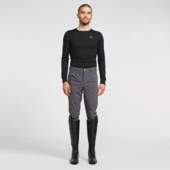 Mens Walton Knee Patch Breeches Grey -Horse Riding Equipment Store go 477762 c
