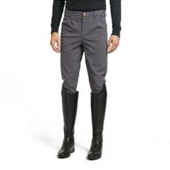 Mens Walton Knee Patch Breeches Grey -Horse Riding Equipment Store go 477762 z