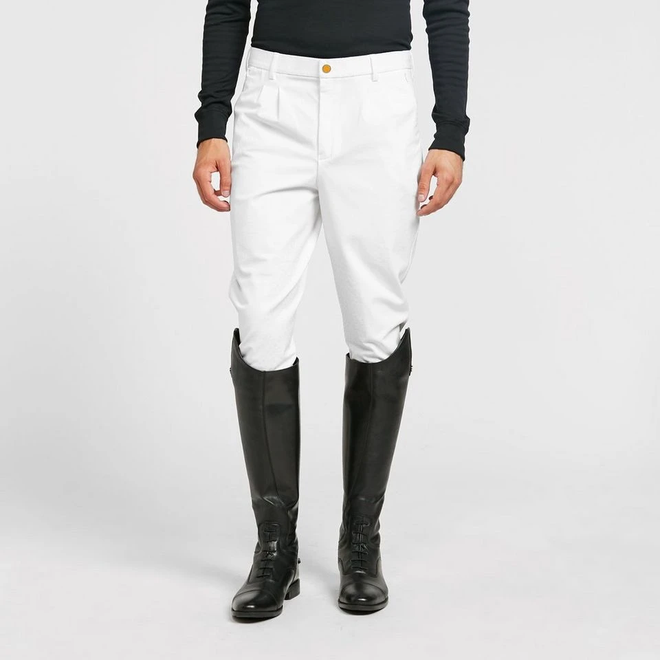 Mens Walton Knee Patch Breeches White 3 Mens Walton Knee Patch Breeches White