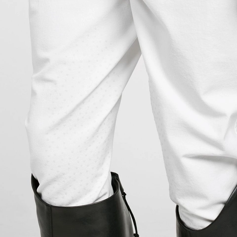 Mens Walton Knee Patch Breeches White 7 Mens Walton Knee Patch Breeches White - Image 5