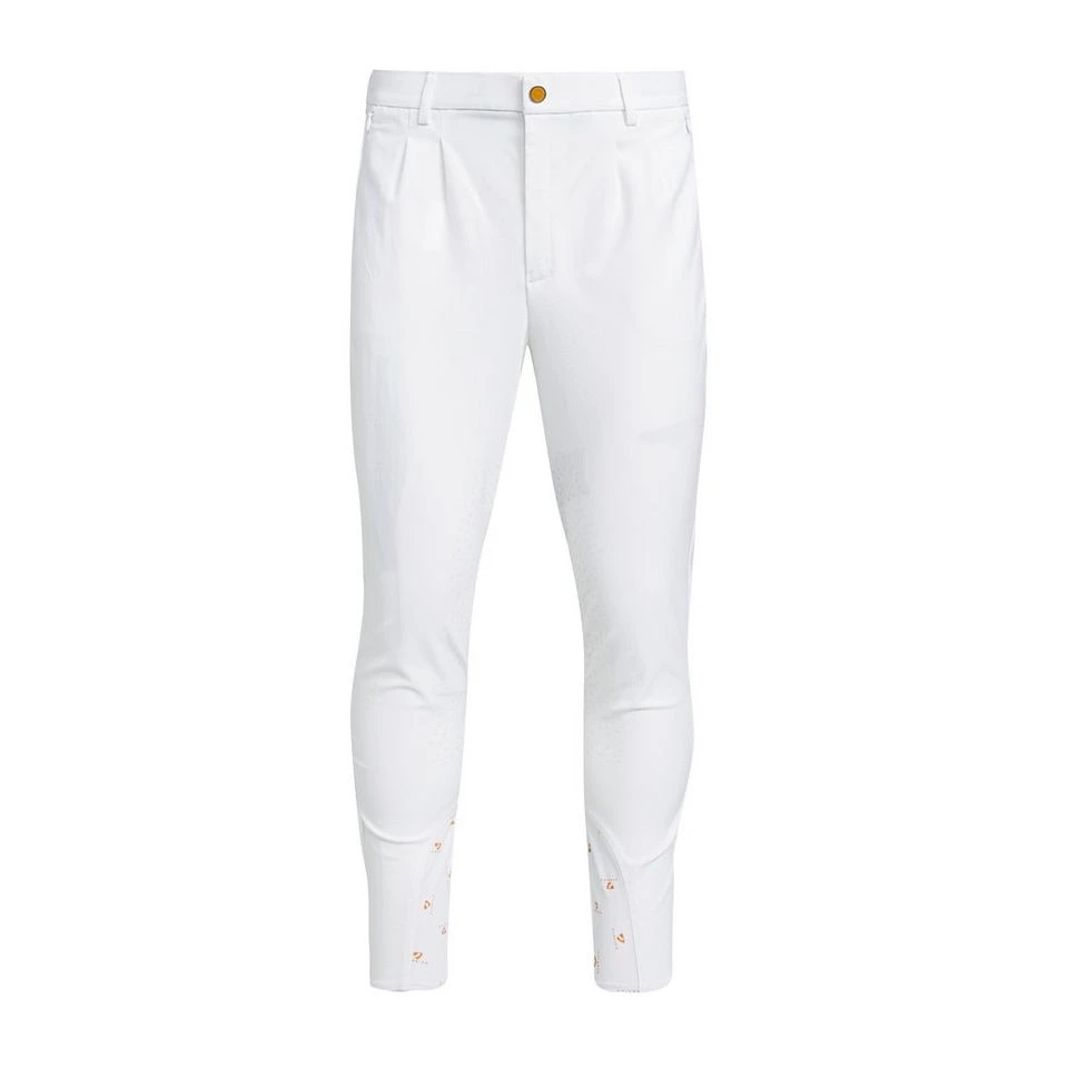 Mens Walton Knee Patch Breeches White 8 Mens Walton Knee Patch Breeches White - Image 6