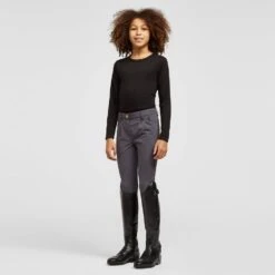 Boys Walton Knee Patch Breeches Grey -Horse Riding Equipment Store go 477769 c