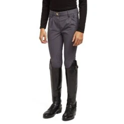 Boys Walton Knee Patch Breeches Grey -Horse Riding Equipment Store go 477769 z