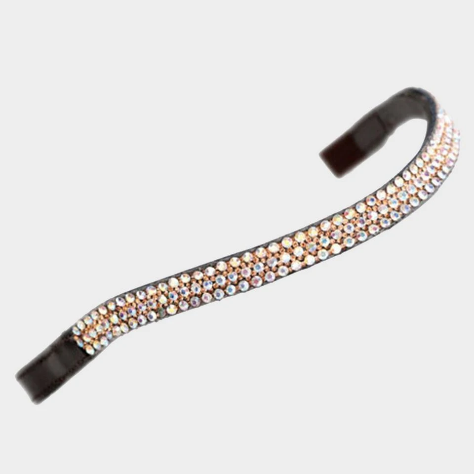 Wide Diamante Browband Havana 3 Wide Diamante Browband Havana