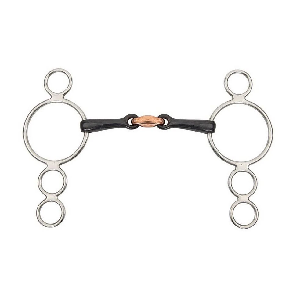 Copper Lozenge Sweet Iron Three Ring Dutch Gag 4 Copper Lozenge Sweet Iron Three Ring Dutch Gag - Image 2