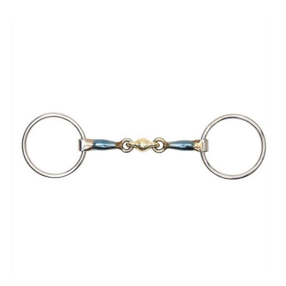 Sweet Iron Loose Ring Snaffle With Copper Lozenge 4 Sweet Iron Loose Ring Snaffle With Copper Lozenge - Image 2