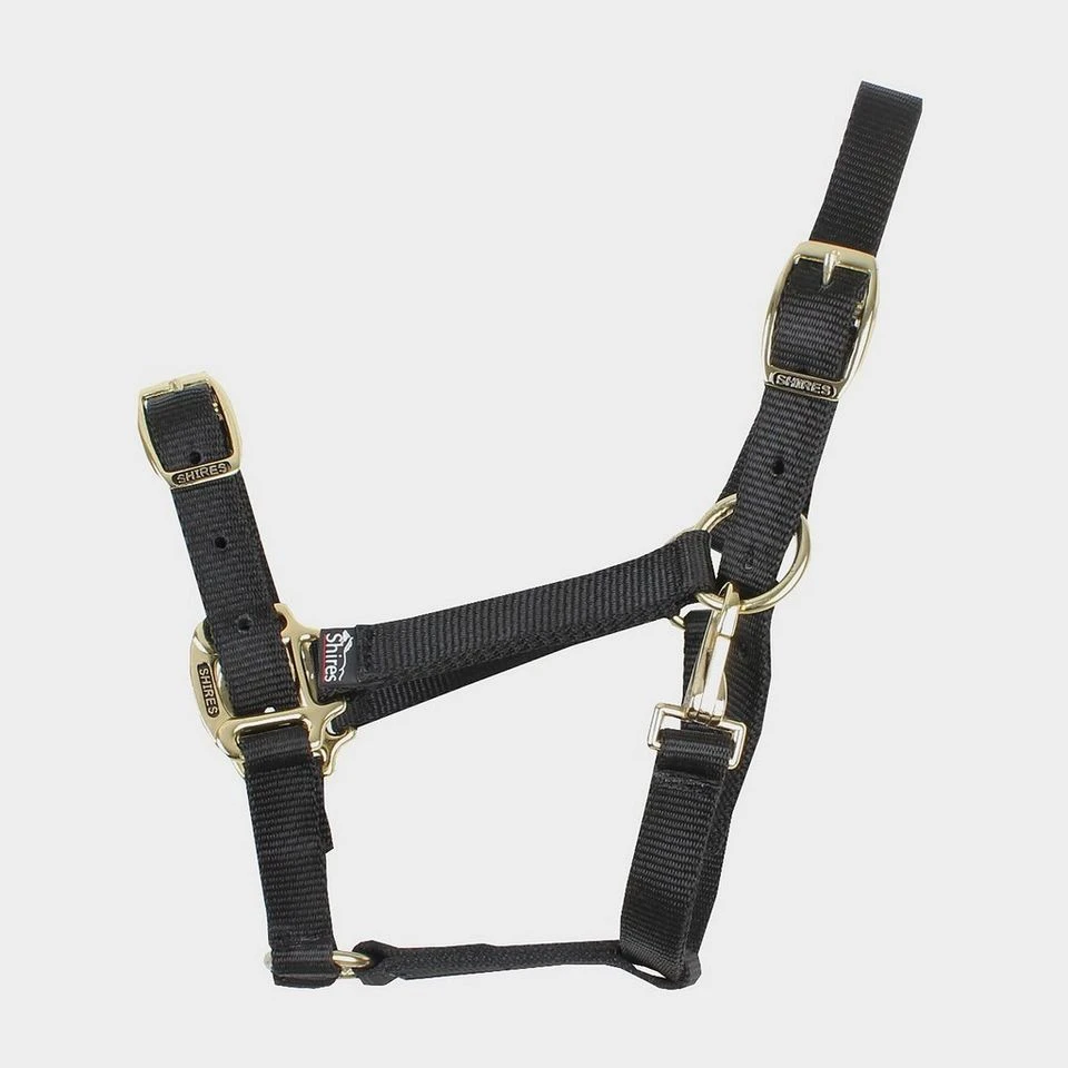 Nylon Headcollar Black 3 Nylon Headcollar Black