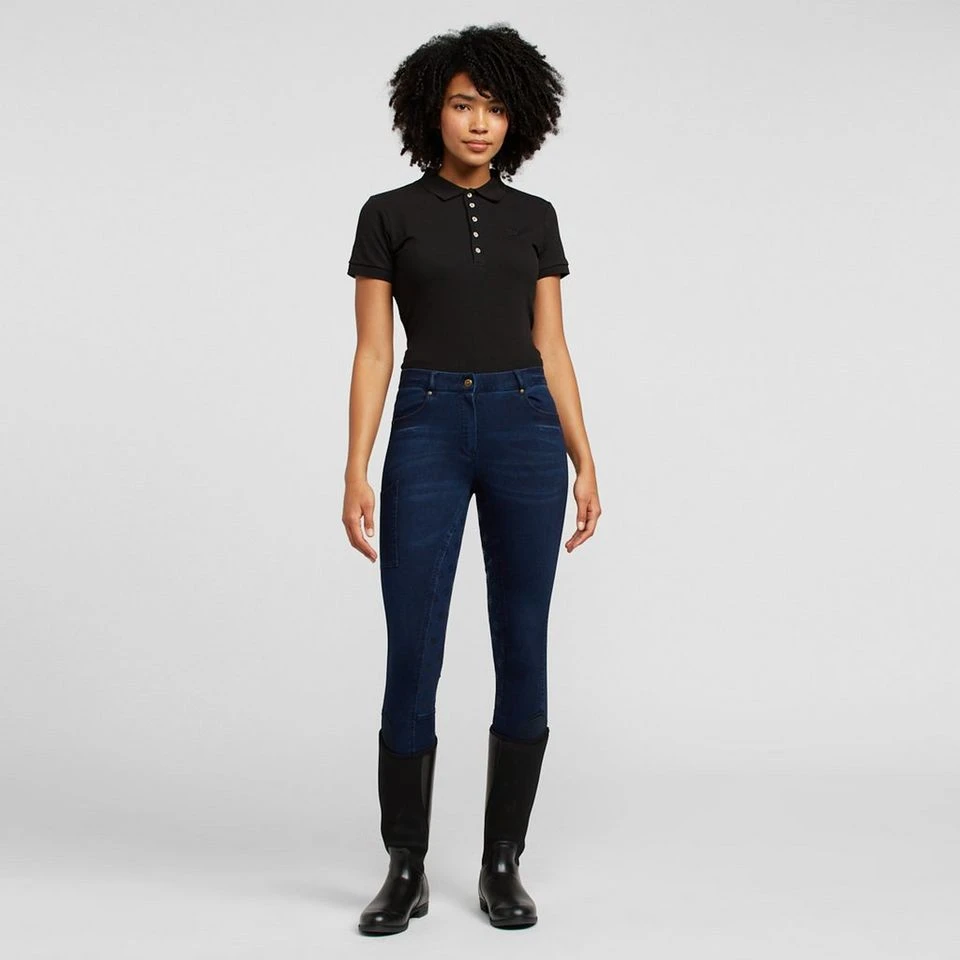 Dublin Shona Full Grip Silicone Print Denim Breeches 5 Dublin Shona Full Grip Silicone Print Denim Breeches - Image 3