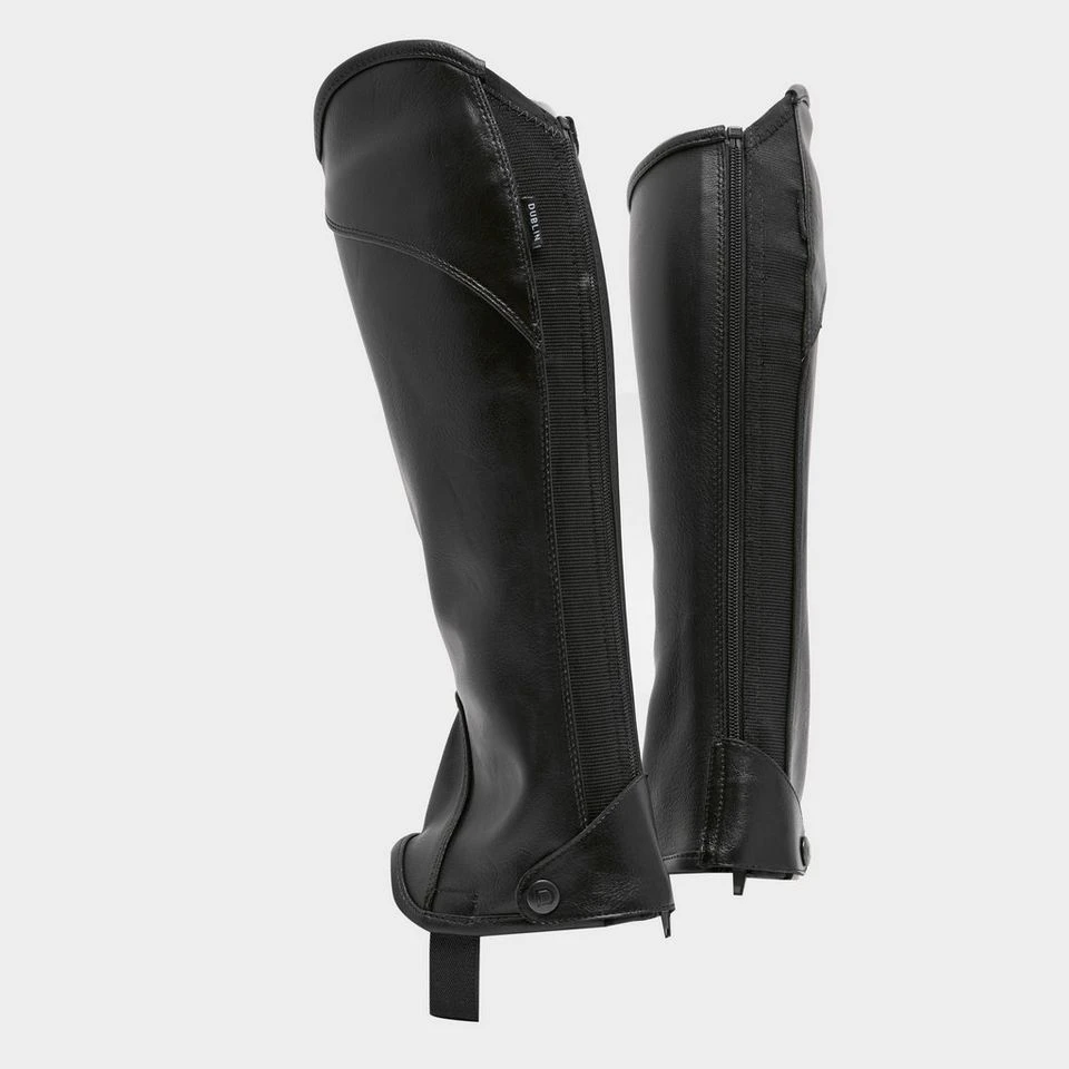 Dublin Childs Stretch Fit Half Chaps Black 5 Dublin Childs Stretch Fit Half Chaps Black - Image 3