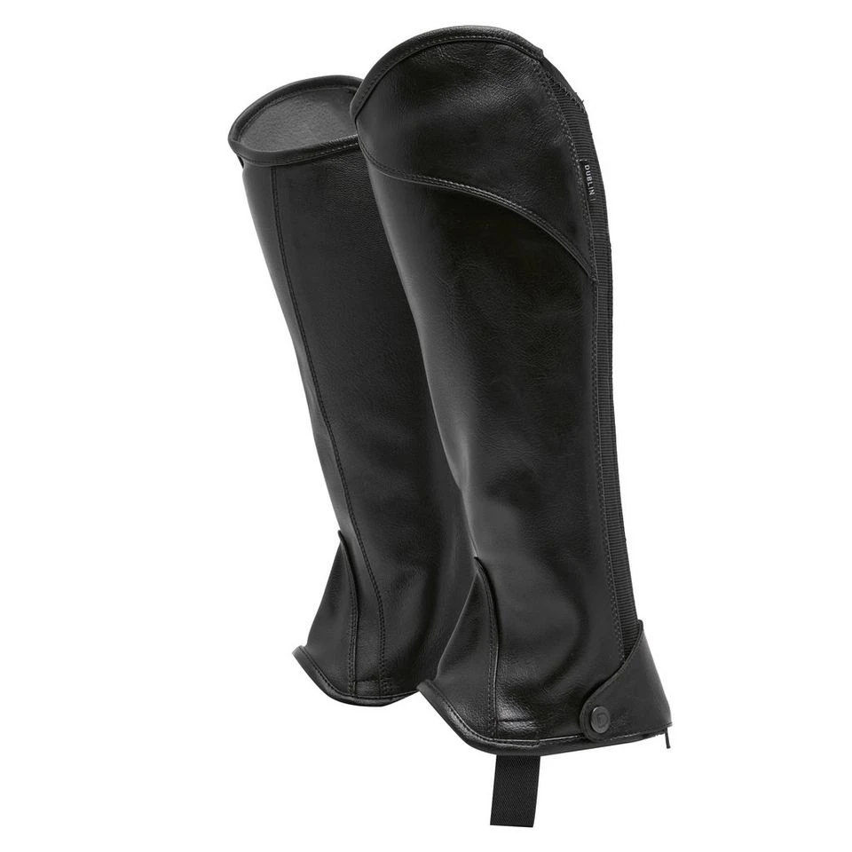 Dublin Childs Stretch Fit Half Chaps Black 8 Dublin Childs Stretch Fit Half Chaps Black - Image 6