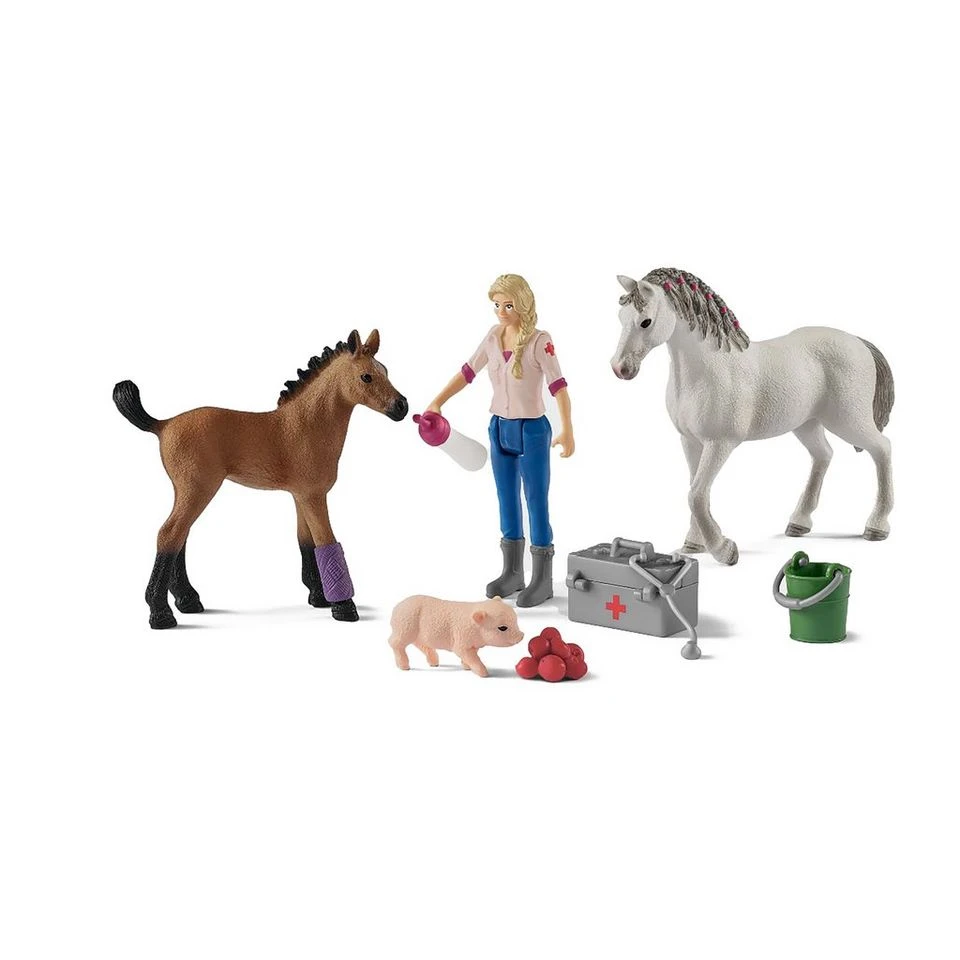 Schleich Vet Visiting Mare And Foal 4 Schleich Vet Visiting Mare And Foal - Image 2