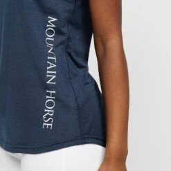 MOUNTAIN HORSE Women's Tyra Tech Top Navy -Horse Riding Equipment Store go 510549 e