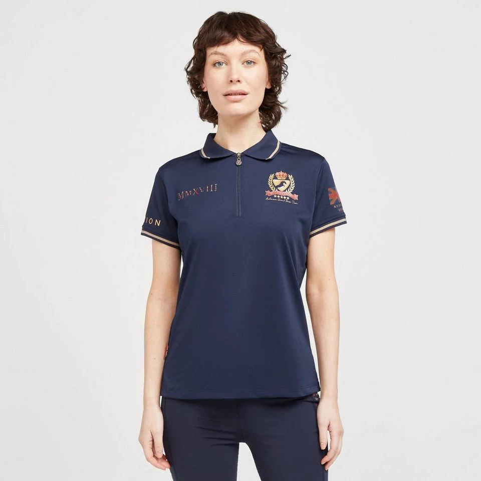 Ladies Team Tech Polo Shirt Navy 3 Ladies Team Tech Polo Shirt Navy