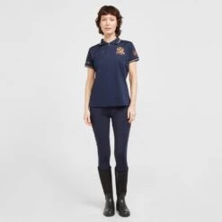 Ladies Team Tech Polo Shirt Navy 14 Ladies Team Tech Polo Shirt Navy -Horse Riding Equipment Store go 517286 c