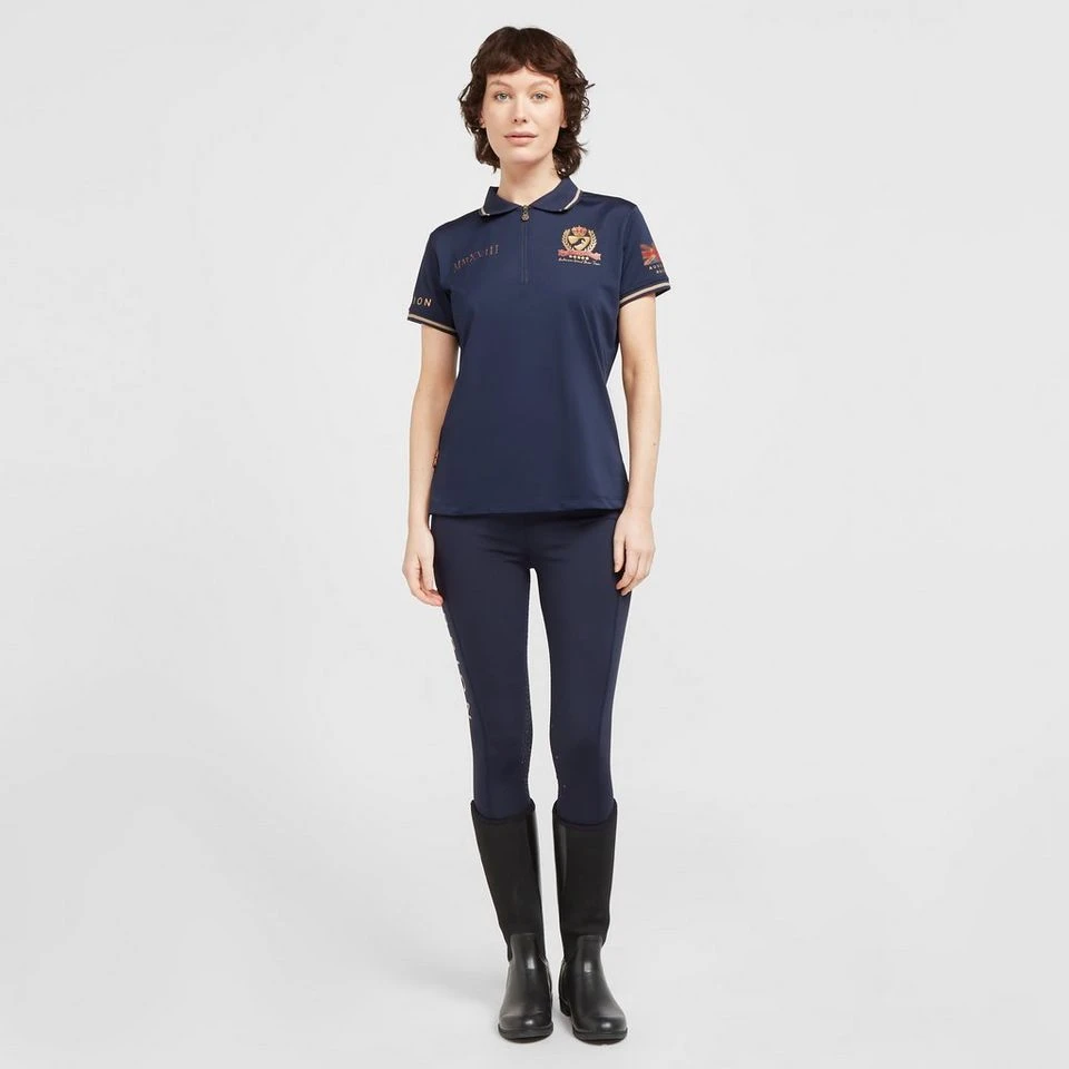Ladies Team Tech Polo Shirt Navy 5 Ladies Team Tech Polo Shirt Navy - Image 3