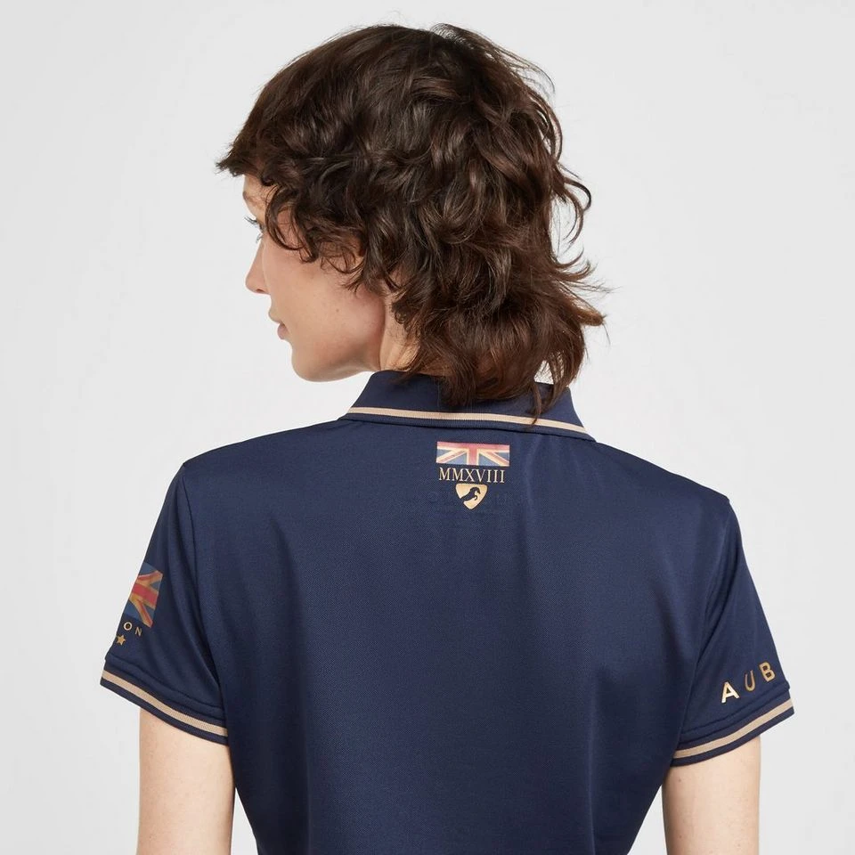Ladies Team Tech Polo Shirt Navy 10 Ladies Team Tech Polo Shirt Navy - Image 8