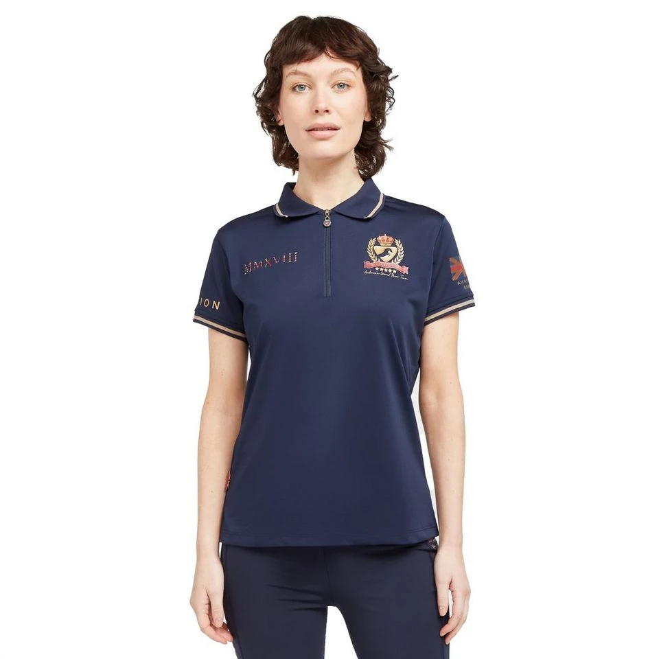 Ladies Team Tech Polo Shirt Navy 12 Ladies Team Tech Polo Shirt Navy - Image 10