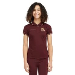 Childs Team Tech Polo Shirt Burgundy 19 Childs Team Tech Polo Shirt Burgundy -Horse Riding Equipment Store go 517287 z