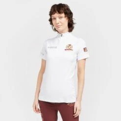Ladies Team Short Sleeve Base Layer White