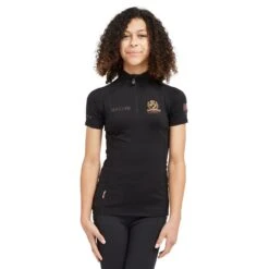 Childs Team Short Sleeve Base Layer Black 19 Childs Team Short Sleeve Base Layer Black -Horse Riding Equipment Store go 517292 z