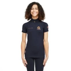 Childs Team Short Sleeve Base Layer Navy 19 Childs Team Short Sleeve Base Layer Navy -Horse Riding Equipment Store go 517294 z