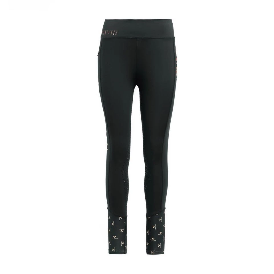 Ladies Team Riding Tights Black 10 Ladies Team Riding Tights Black - Image 8