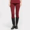 Ladies Team Riding Tights Burgundy