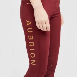 Ladies Team Riding Tights Burgundy -Horse Riding Equipment Store go 517302 e