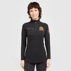 Ladies Team Long Sleeve Base Layer Black
