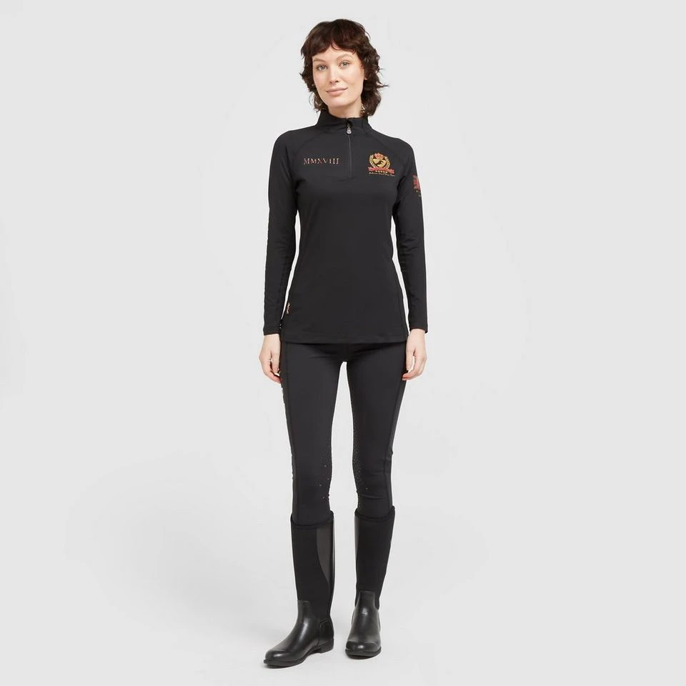 Ladies Team Long Sleeve Base Layer Black 5 Ladies Team Long Sleeve Base Layer Black - Image 3