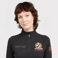 Ladies Team Long Sleeve Base Layer Black 17 Ladies Team Long Sleeve Base Layer Black -Horse Riding Equipment Store go 517314 f