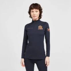 Ladies Team Long Sleeve Base Layer Navy
