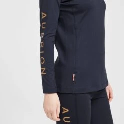 Ladies Team Long Sleeve Base Layer Navy -Horse Riding Equipment Store go 517316 f