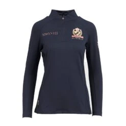 Ladies Team Long Sleeve Base Layer Navy -Horse Riding Equipment Store go 517316 u