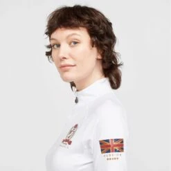 Ladies Team Long Sleeve Base Layer White -Horse Riding Equipment Store go 517317 d