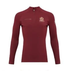 Childs Team Long Sleeve Base Layer Burgundy -Horse Riding Equipment Store go 517319 u
