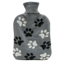 Platinum Knitted Hot Water Bottle Paws 9 Platinum Knitted Hot Water Bottle Paws -Horse Riding Equipment Store go 524104 z