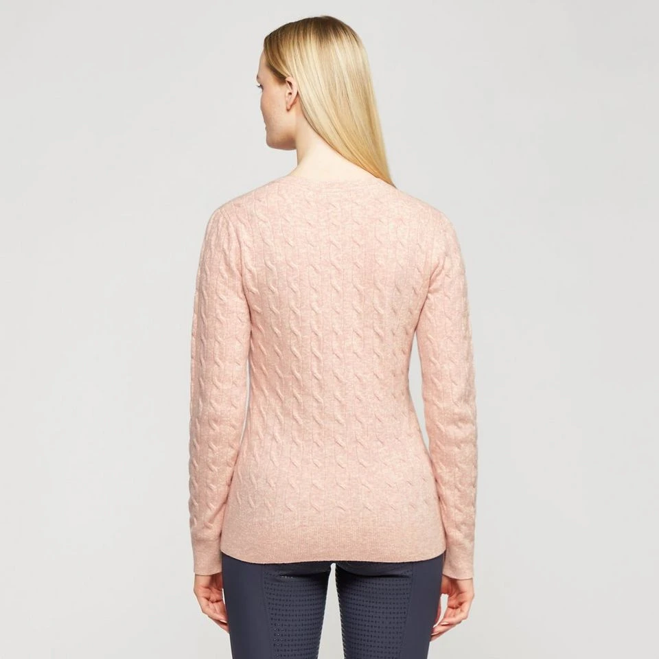 Classy Cable Pullover Blush Mel 4 Classy Cable Pullover Blush Mel - Image 2