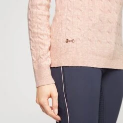 Classy Cable Pullover Blush Mel 13 Classy Cable Pullover Blush Mel -Horse Riding Equipment Store go 526485 e