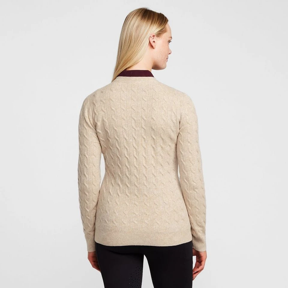 Classy Cable Pullover Champagne Light Grey Heather 4 Classy Cable Pullover Champagne Light Grey Heather - Image 2