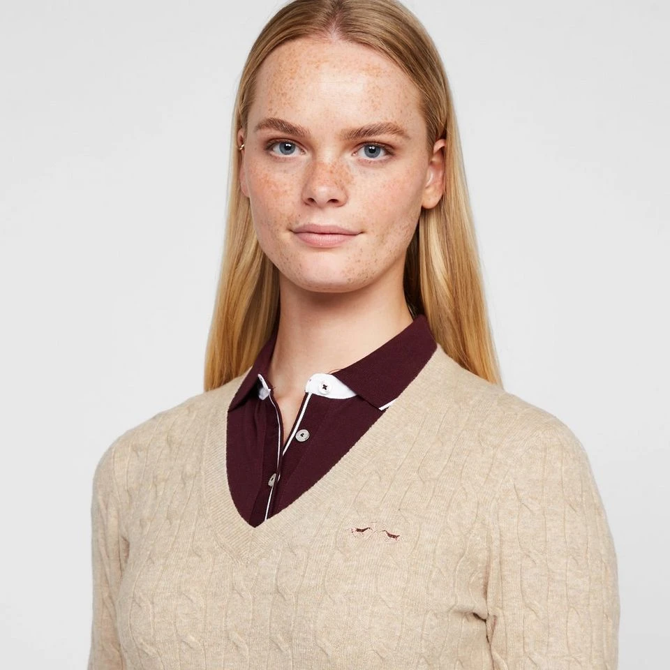 Classy Cable Pullover Champagne Light Grey Heather 6 Classy Cable Pullover Champagne Light Grey Heather - Image 4