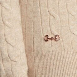 Classy Cable Pullover Champagne Light Grey Heather 13 Classy Cable Pullover Champagne Light Grey Heather -Horse Riding Equipment Store go 526486 e