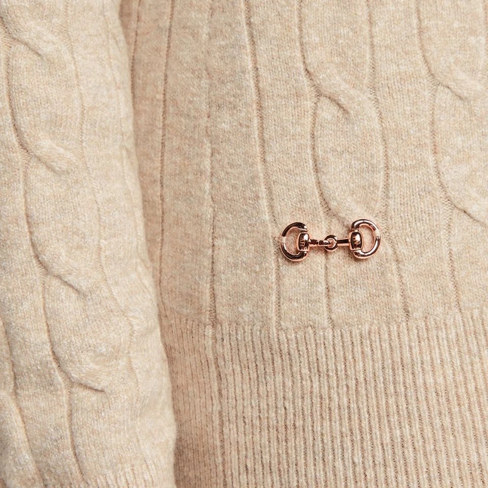 Classy Cable Pullover Champagne Light Grey Heather 7 Classy Cable Pullover Champagne Light Grey Heather - Image 5