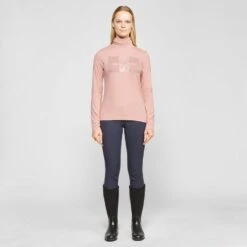 Ladies Cecile Long Sleeve Top Blush Melange 10 Ladies Cecile Long Sleeve Top Blush Melange -Horse Riding Equipment Store go 526492 c