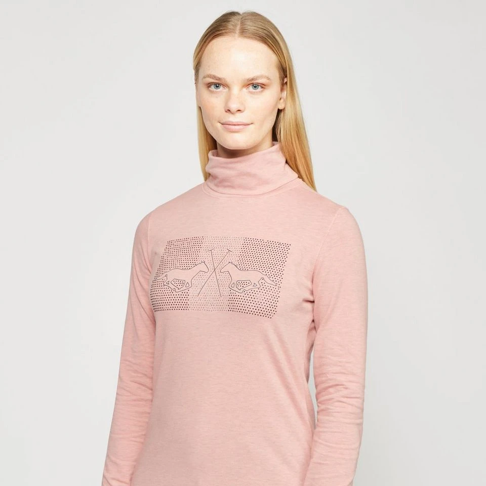 Ladies Cecile Long Sleeve Top Blush Melange 6 Ladies Cecile Long Sleeve Top Blush Melange - Image 4