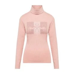 Ladies Cecile Long Sleeve Top Blush Melange 12 Ladies Cecile Long Sleeve Top Blush Melange -Horse Riding Equipment Store go 526492 u