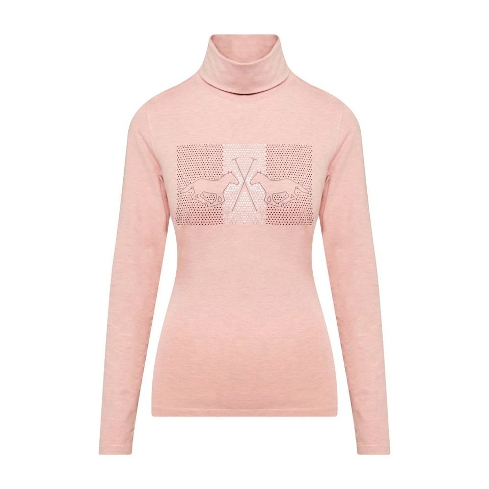 Ladies Cecile Long Sleeve Top Blush Melange 7 Ladies Cecile Long Sleeve Top Blush Melange - Image 5