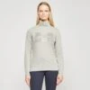 Ladies Cecile Long Sleeve Top Grey Heather -Horse Riding Equipment Store go 526493 a