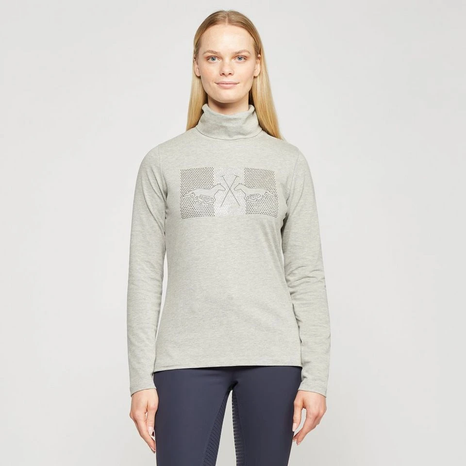 Ladies Cecile Long Sleeve Top Grey Heather 3 Ladies Cecile Long Sleeve Top Grey Heather
